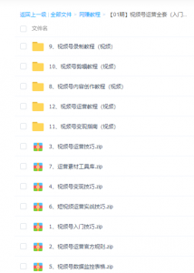 2020最赚钱项目资料 视频号运营资料-旺裕资源站