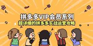 拼多多VIP会员系列，超详细的拼多多实战运营攻略-旺裕资源站