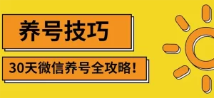 最新微信无限制注册+养号+防封解封技巧（含文档+视频）-旺裕资源站
