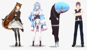 直播间3D主播AI虚拟人物搭建动漫形象不露脸直播【虚拟直播脚本+教程】-旺裕资源站