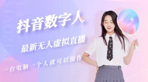 抖音数字人虚拟无人直播间打造（外面收费6000）-旺裕资源站